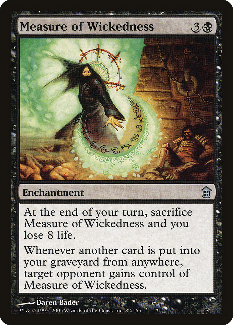 Measure of Wickedness (SOK-082) - Saviors of Kamigawa Foil - Premium MTG Single from Wizards of the Coast - Just $0.26! Shop now at Game Crave Tournament Store