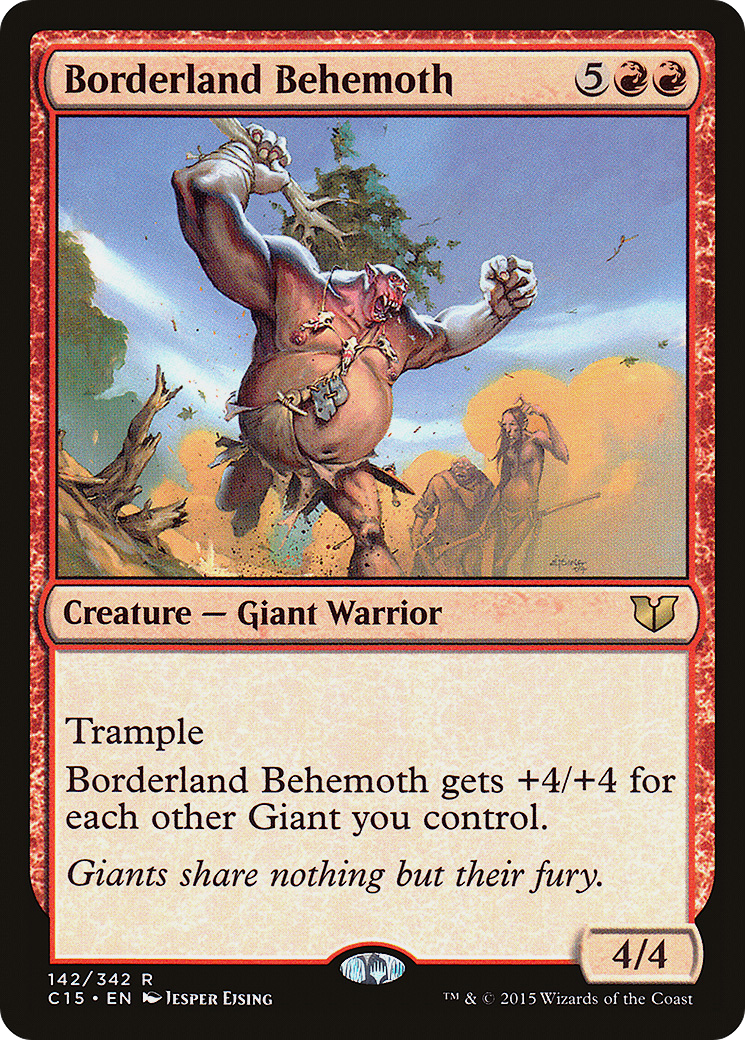 Borderland Behemoth (C15-142) - Commander 2015 - Premium MTG Single from Wizards of the Coast - Just $0.08! Shop now at Game Crave Tournament Store