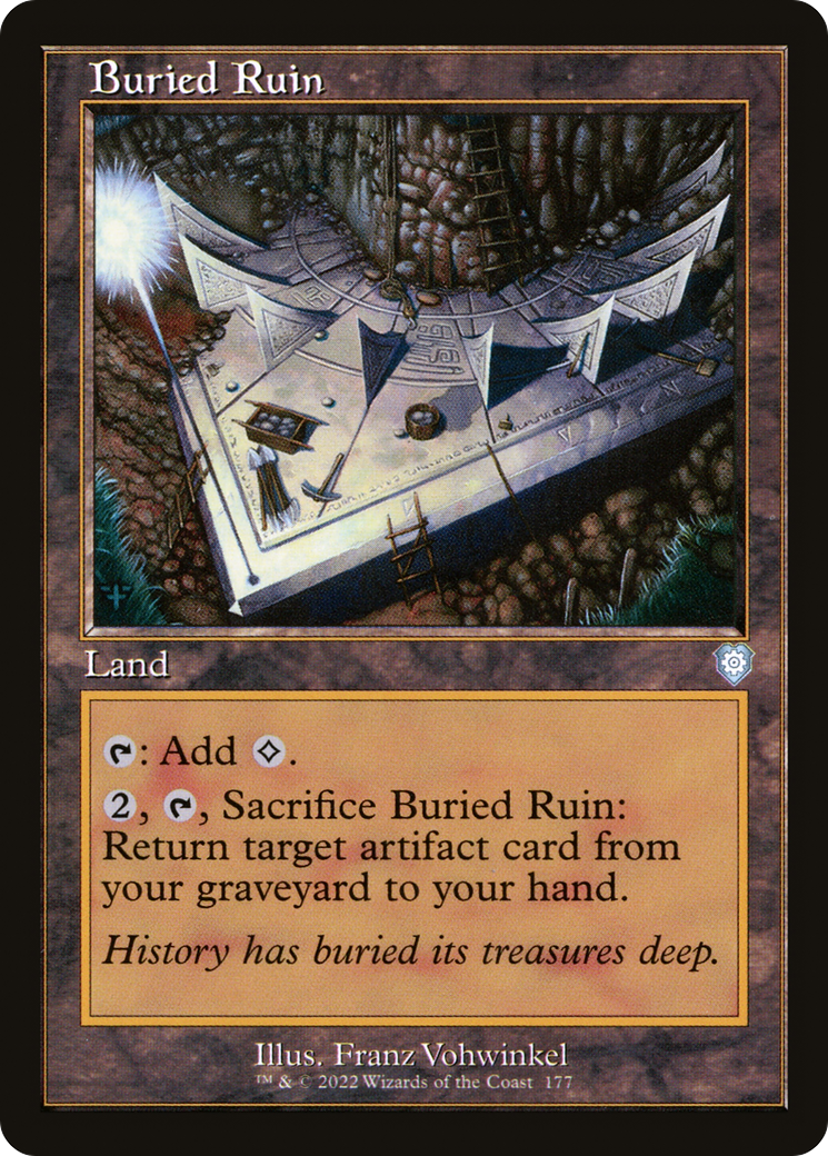 Buried Ruin (BRC-177) - The Brothers' War Commander - Premium MTG Single from Wizards of the Coast - Just $0.27! Shop now at Game Crave Tournament Store