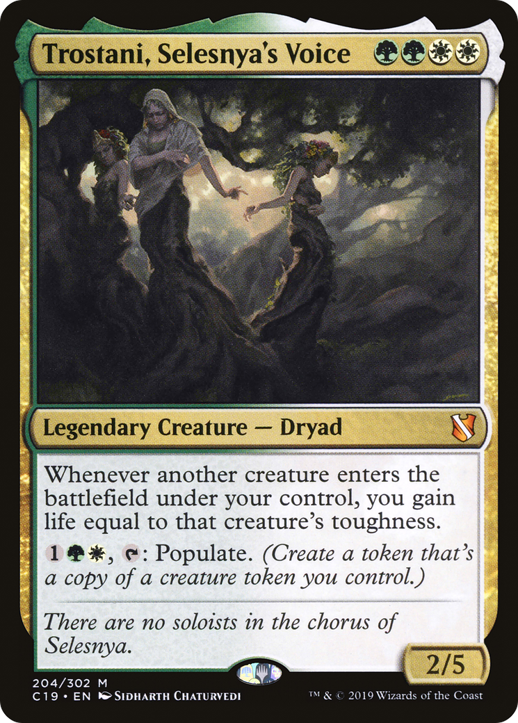 Trostani, Selesnya's Voice (C19-204) - Commander 2019 - Premium MTG Single from Wizards of the Coast - Just $2.82! Shop now at Game Crave Tournament Store