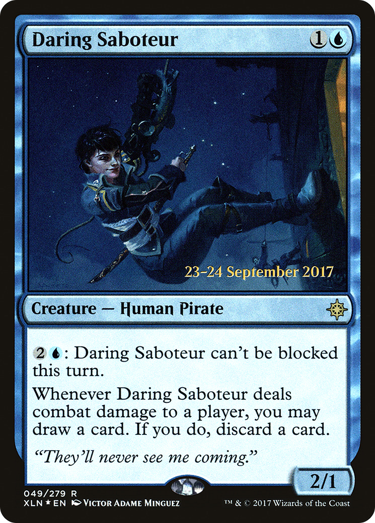Daring Saboteur (PXLN-49S) - Ixalan Promos Foil - Premium MTG Single from Wizards of the Coast - Just $0.11! Shop now at Game Crave Tournament Store