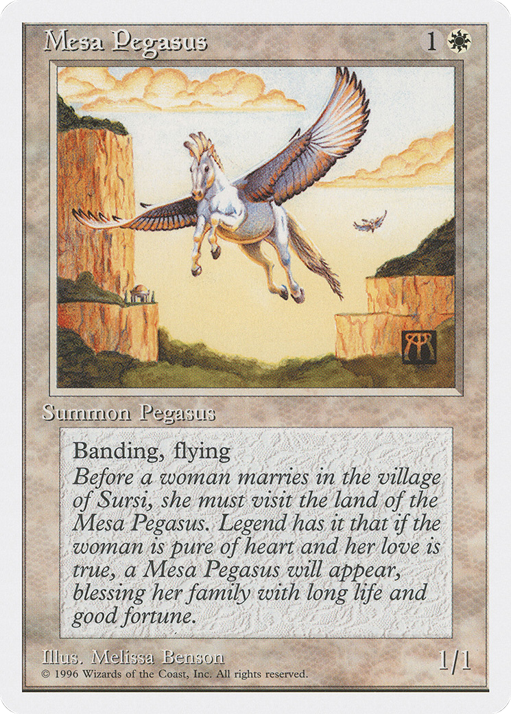 Mesa Pegasus (ITP-005) - Introductory Two-Player Set - Premium MTG Single from Wizards of the Coast - Just $1.68! Shop now at Game Crave Tournament Store