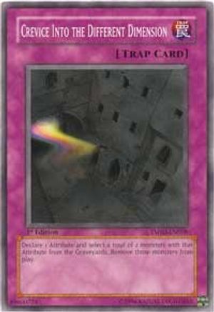 Crevice Into the Different Dimension (TSHD-EN078) - The Shining Darkness 1st Edition - Premium Yugioh Single from Konami - Just $0.25! Shop now at Game Crave Tournament Store