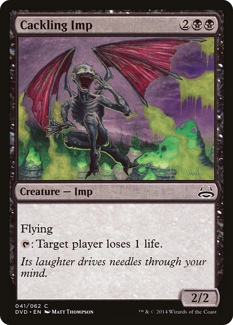 Cackling Imp (DVD-041) - Duel Decks Anthology: Divine vs. Demonic - Premium MTG Single from Wizards of the Coast - Just $0.08! Shop now at Game Crave Tournament Store