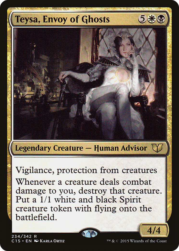 Teysa, Envoy of Ghosts (C15-234) - Commander 2015 - Premium MTG Single from Wizards of the Coast - Just $0.17! Shop now at Game Crave Tournament Store