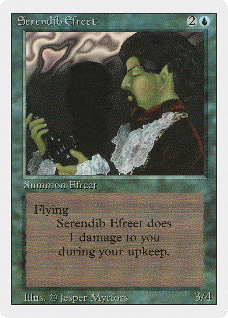 Serendib Efreet (3ED-079) - Revised Edition - Premium MTG Single from Wizards of the Coast - Just $3.59! Shop now at Game Crave Tournament Store