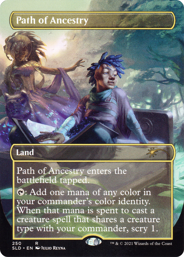 Path of Ancestry (SLD-250) - Secret Lair Drop (Borderless) Foil - Premium MTG Single from Wizards of the Coast - Just $2.46! Shop now at Game Crave Tournament Store