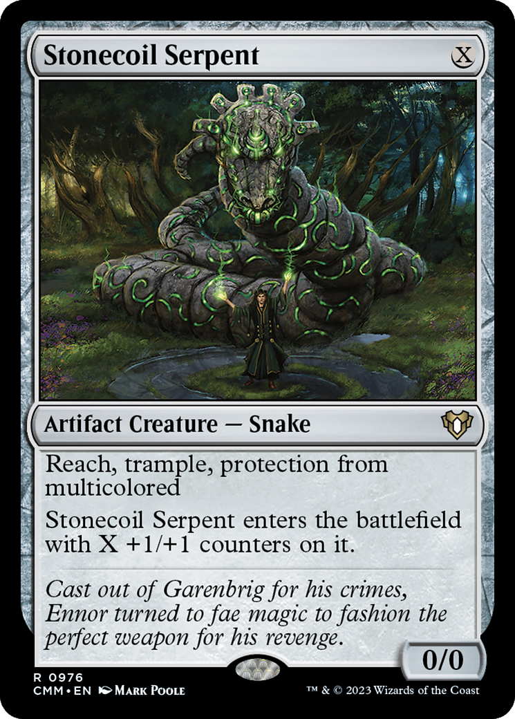 Stonecoil Serpent (CMM-976) - Commander Masters - Premium MTG Single from Wizards of the Coast - Just $0.28! Shop now at Game Crave Tournament Store