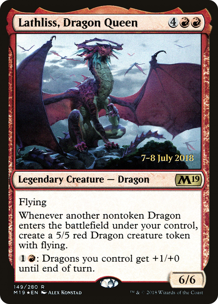 Lathliss, Dragon Queen (PM19-149S) - Core Set 2019 Promos Foil - Premium MTG Single from Wizards of the Coast - Just $3.14! Shop now at Game Crave Tournament Store