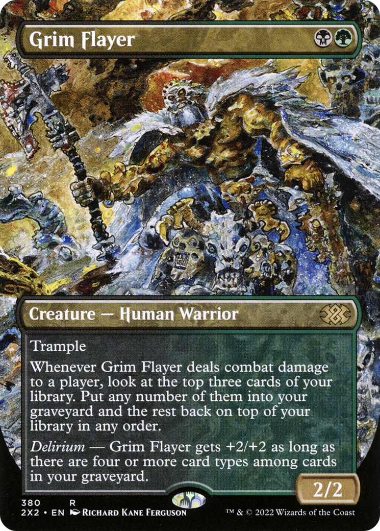 Grim Flayer (2X2-380) - Double Masters 2022 (Borderless) - Premium MTG Single from Wizards of the Coast - Just $0.10! Shop now at Game Crave Tournament Store
