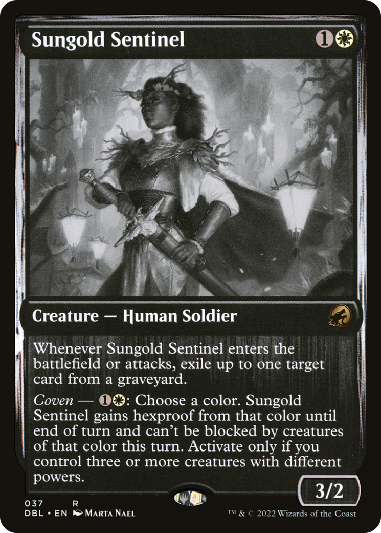 Sungold Sentinel (DBL-037) - Innistrad: Double Feature - Premium MTG Single from Wizards of the Coast - Just $0.08! Shop now at Game Crave Tournament Store