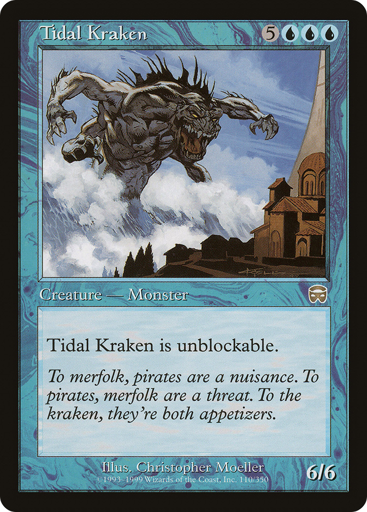 Tidal Kraken (MMQ-110) - Mercadian Masques - Premium MTG Single from Wizards of the Coast - Just $0.40! Shop now at Game Crave Tournament Store