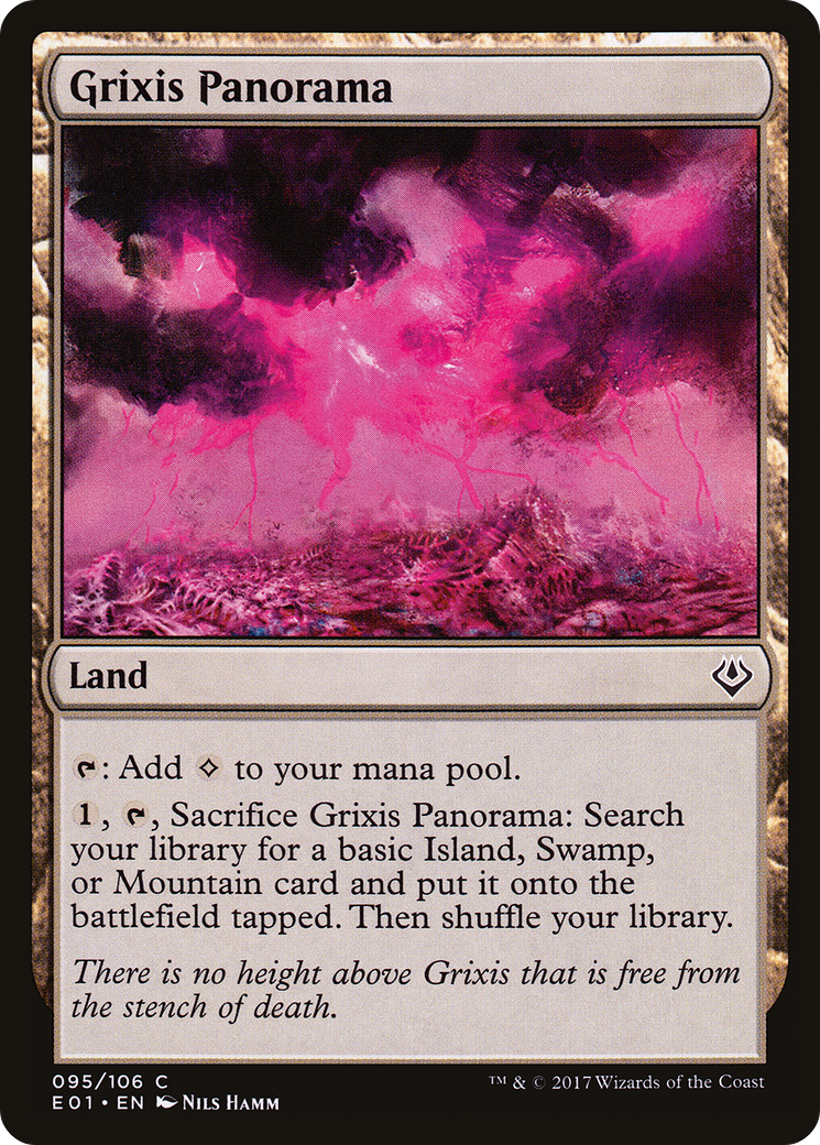 Grixis Panorama (E01-095) - Archenemy: Nicol Bolas - Premium MTG Single from Wizards of the Coast - Just $0.13! Shop now at Game Crave Tournament Store