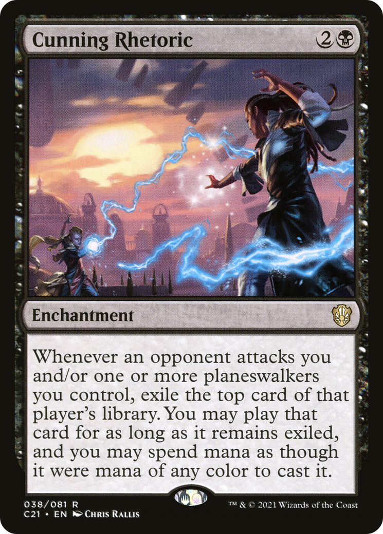 Cunning Rhetoric (C21-038) - Commander 2021 - Premium MTG Single from Wizards of the Coast - Just $0.14! Shop now at Game Crave Tournament Store