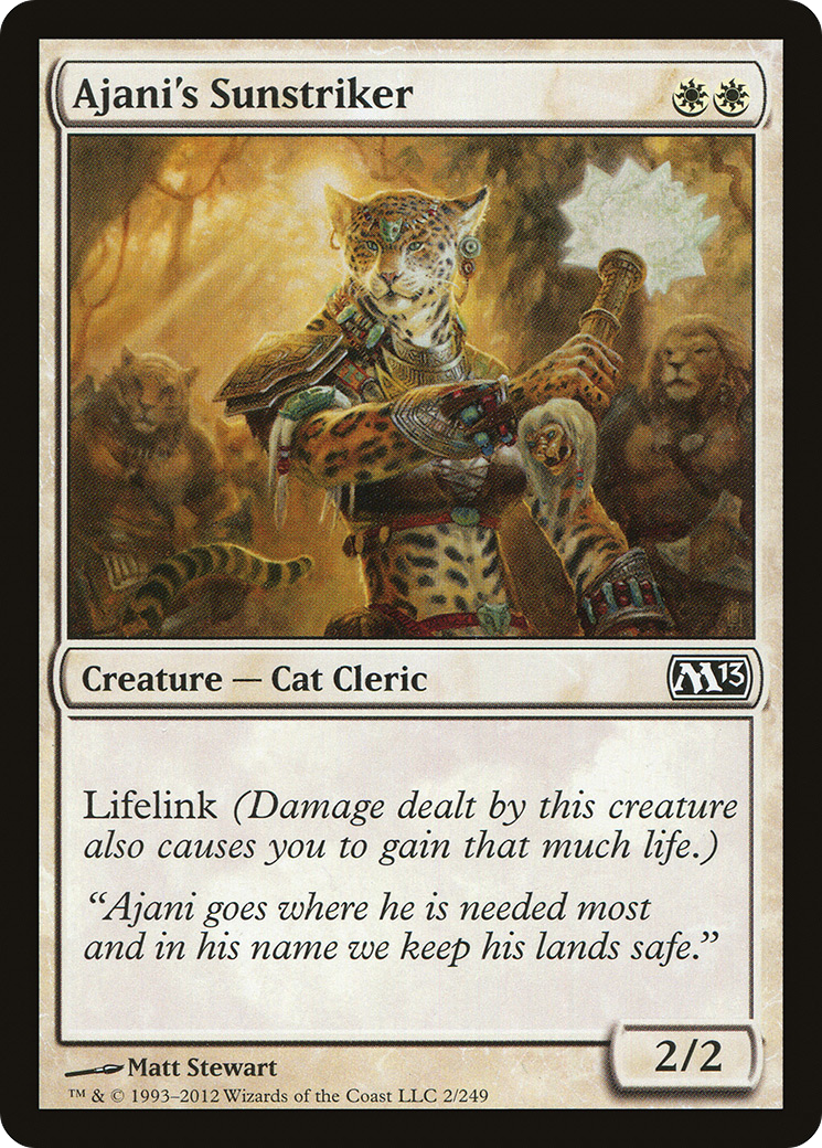 Ajani's Sunstriker (M13-002) - Magic 2013 - Premium MTG Single from Wizards of the Coast - Just $0.08! Shop now at Game Crave Tournament Store