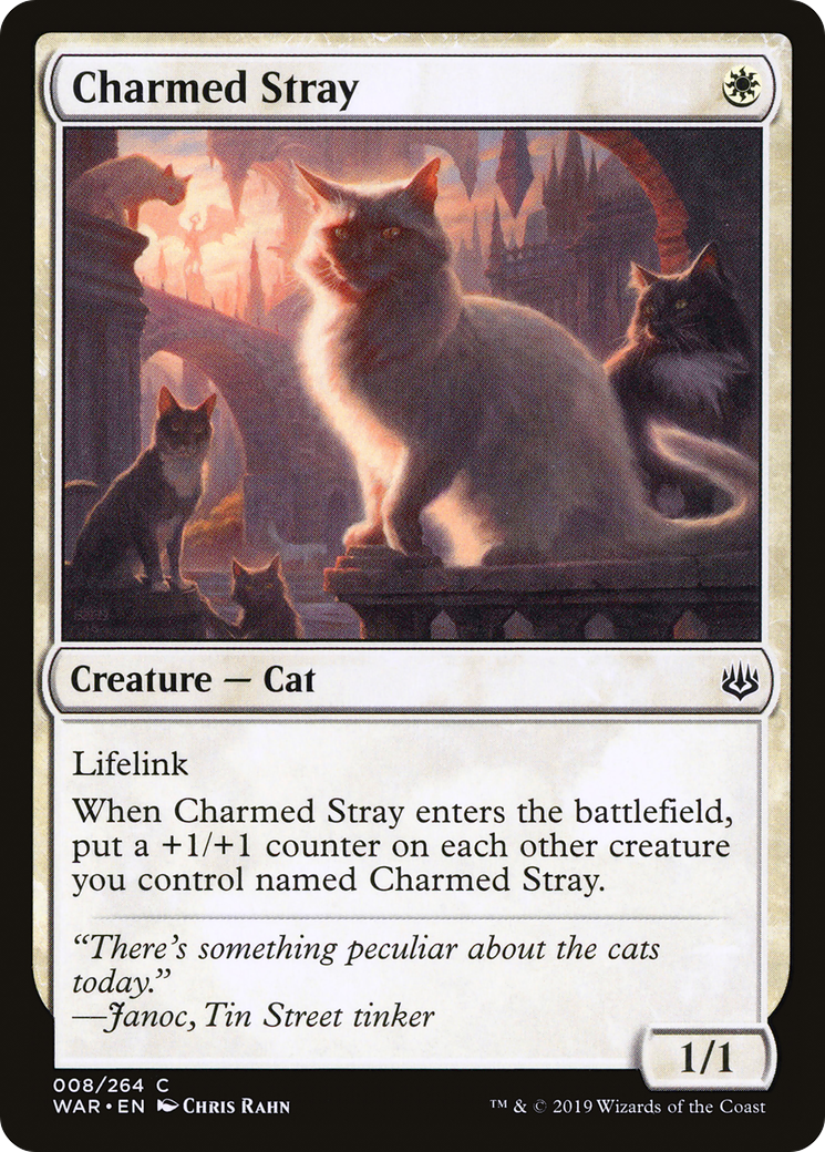 Charmed Stray (WAR-008) - War of the Spark Foil - Premium MTG Single from Wizards of the Coast - Just $0.31! Shop now at Game Crave Tournament Store
