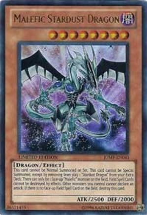 Malefic Stardust Dragon (JUMP-EN043) - Shonen Jump Magazine Promos Limited - Premium Yugioh Single from Konami - Just $4.35! Shop now at Game Crave Tournament Store