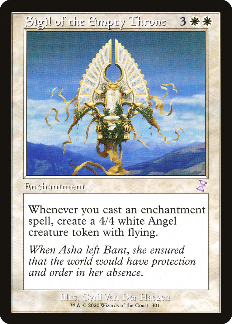 Sigil of the Empty Throne (TSR-301) - Time Spiral Remastered Foil - Premium MTG Single from Wizards of the Coast - Just $2.66! Shop now at Game Crave Tournament Store