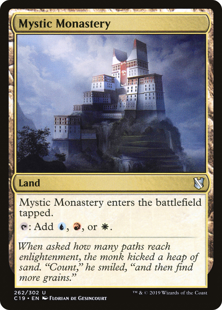 Mystic Monastery (C19-262) - Commander 2019 - Premium MTG Single from Wizards of the Coast - Just $0.08! Shop now at Game Crave Tournament Store