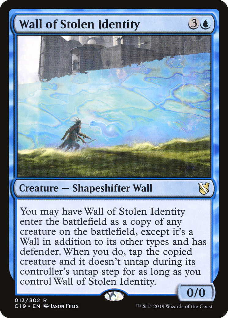 Wall of Stolen Identity (C19-013) - Commander 2019 - Premium MTG Single from Wizards of the Coast - Just $0.37! Shop now at Game Crave Tournament Store