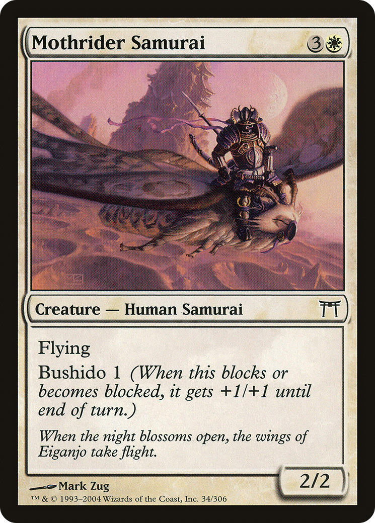 Mothrider Samurai (CHK-034) - Champions of Kamigawa Foil - Premium MTG Single from Wizards of the Coast - Just $0.14! Shop now at Game Crave Tournament Store