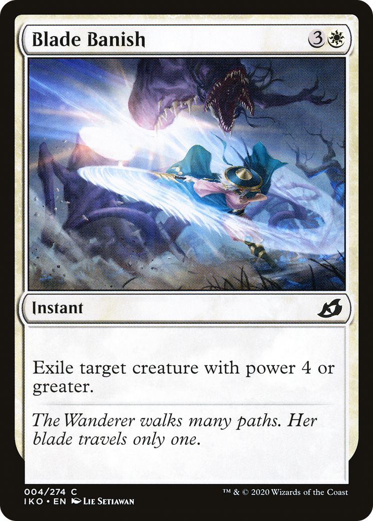 Blade Banish (IKO-004) - Ikoria: Lair of Behemoths Foil - Premium MTG Single from Wizards of the Coast - Just $0.08! Shop now at Game Crave Tournament Store