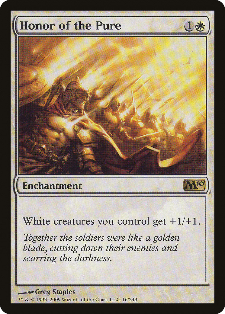 Honor of the Pure (M10-016) - Magic 2010 - Premium MTG Single from Wizards of the Coast - Just $0.17! Shop now at Game Crave Tournament Store
