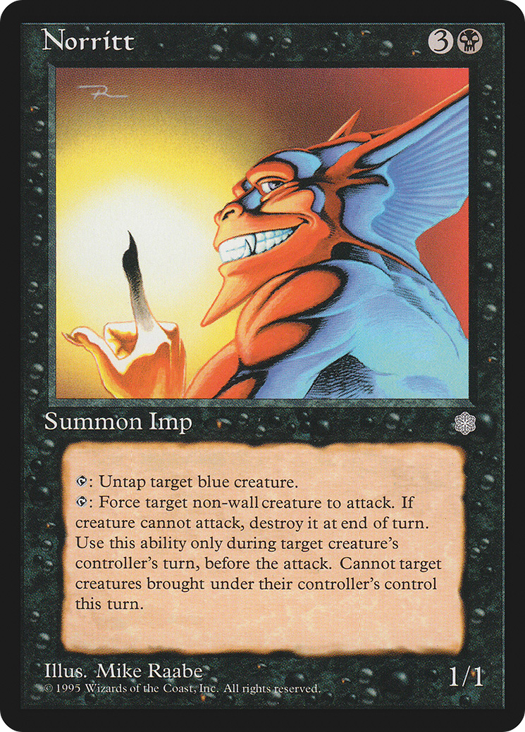 Norritt (ICE-155) - Ice Age - Premium MTG Single from Wizards of the Coast - Just $0.08! Shop now at Game Crave Tournament Store