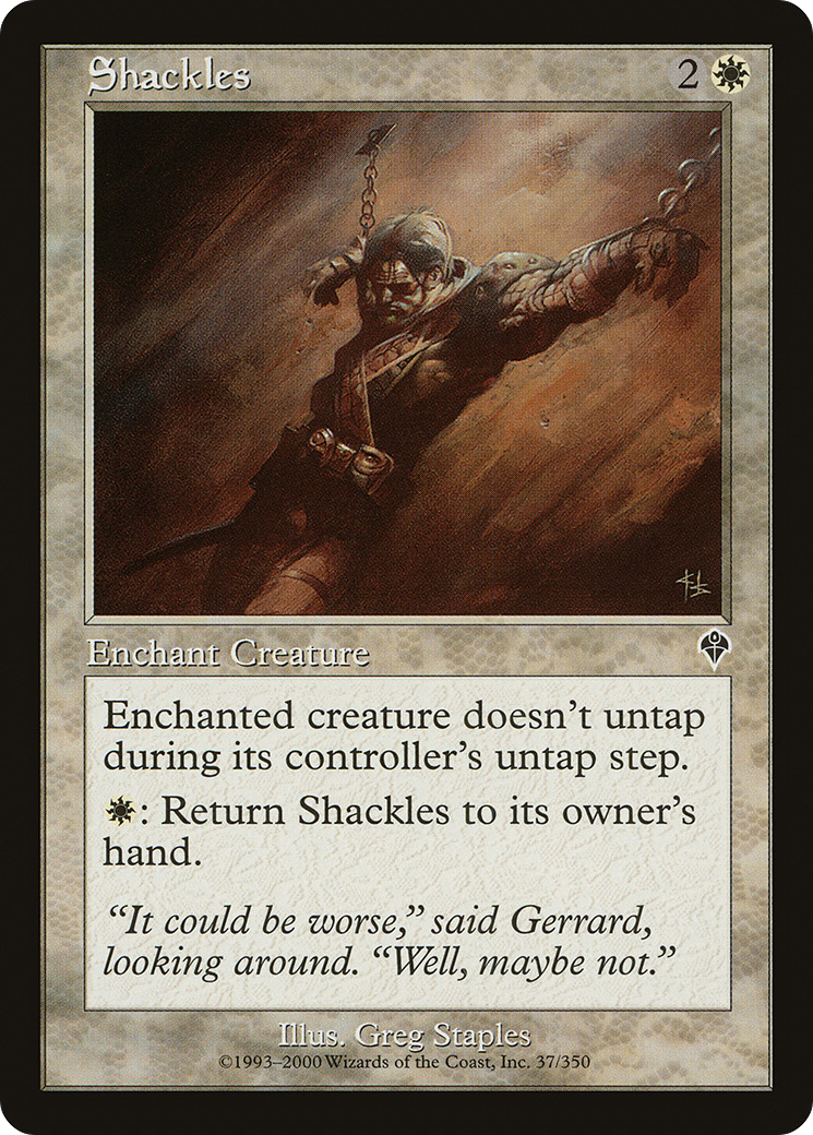 Shackles (INV-037) - Invasion Foil - Premium MTG Single from Wizards of the Coast - Just $1.72! Shop now at Game Crave Tournament Store