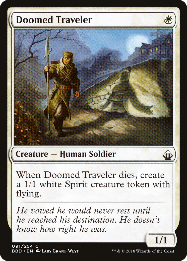 Doomed Traveler (BBD-091) - Battlebond - Premium MTG Single from Wizards of the Coast - Just $0.08! Shop now at Game Crave Tournament Store