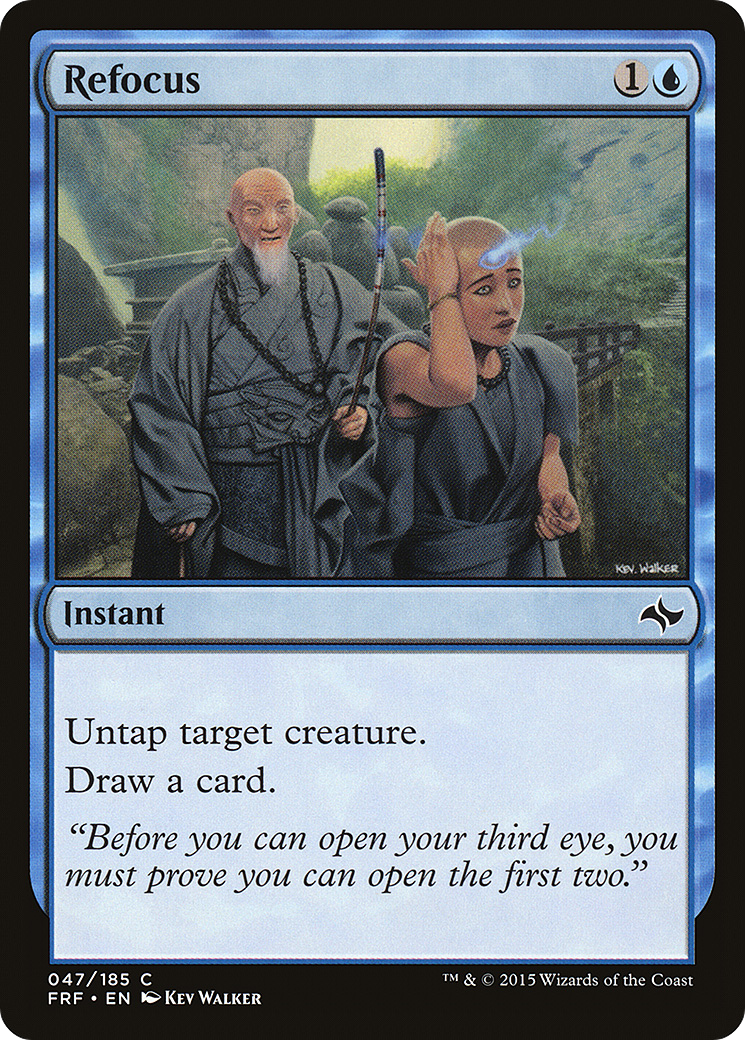 Refocus (FRF-047) - Fate Reforged Foil - Premium MTG Single from Wizards of the Coast - Just $9! Shop now at Game Crave Tournament Store