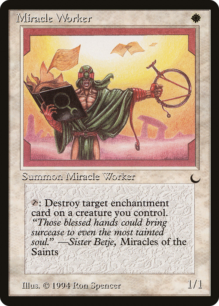 Miracle Worker (DRK-013) - The Dark - Premium MTG Single from Wizards of the Coast - Just $0.08! Shop now at Game Crave Tournament Store