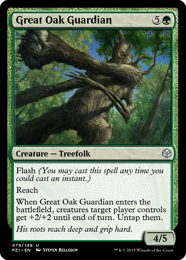 Great Oak Guardian (PZ1-079) - Legendary Cube Prize Pack - Premium MTG Single from Wizards of the Coast - Just $0! Shop now at Game Crave Tournament Store