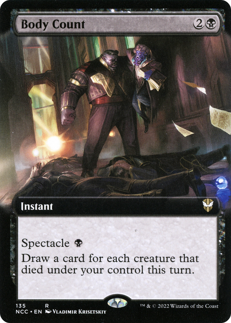 Body Count (NCC-135) - New Capenna Commander: (Extended Art) - Premium MTG Single from Wizards of the Coast - Just $0.98! Shop now at Game Crave Tournament Store