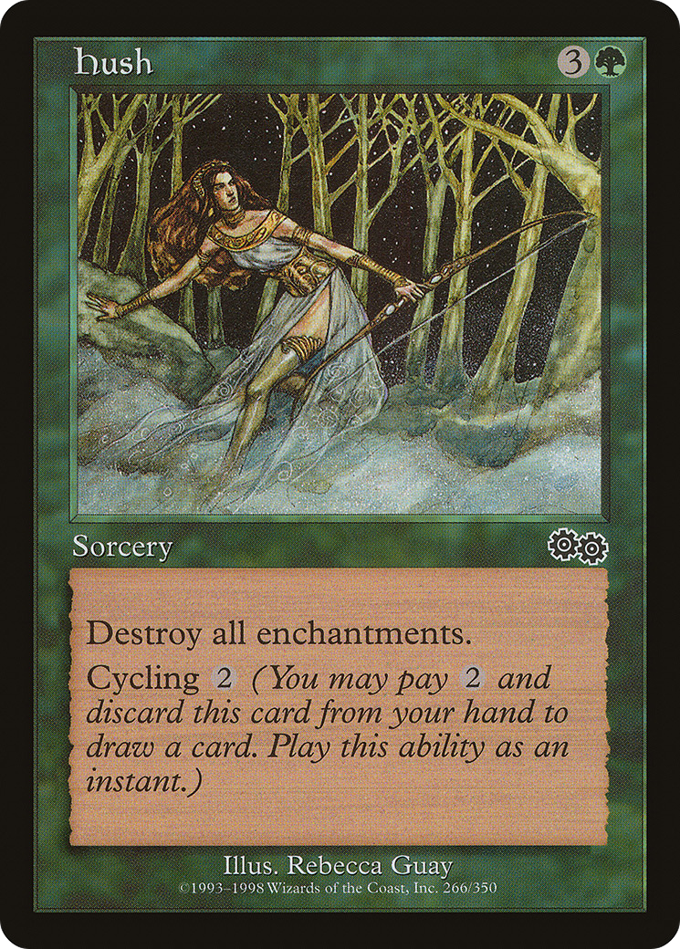 Hush (USG-266) - Urza's Saga - Premium MTG Single from Wizards of the Coast - Just $0.08! Shop now at Game Crave Tournament Store
