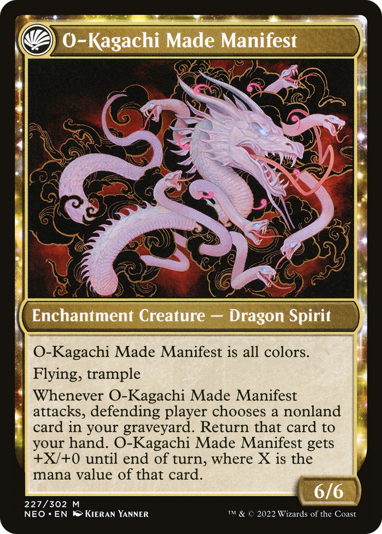 The Kami War // O-Kagachi Made Manifest (NEO-227) - Kamigawa: Neon Dynasty: (fandfc) Foil - Premium MTG Single from Wizards of the Coast - Just $0.51! Shop now at Game Crave Tournament Store