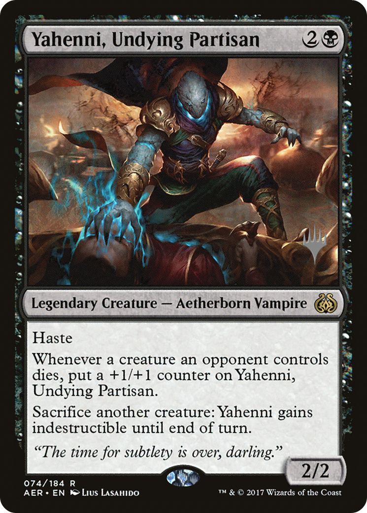 Yahenni, Undying Partisan (PAER-74P) - Aether Revolt Promos - Premium MTG Single from Wizards of the Coast - Just $1.38! Shop now at Game Crave Tournament Store
