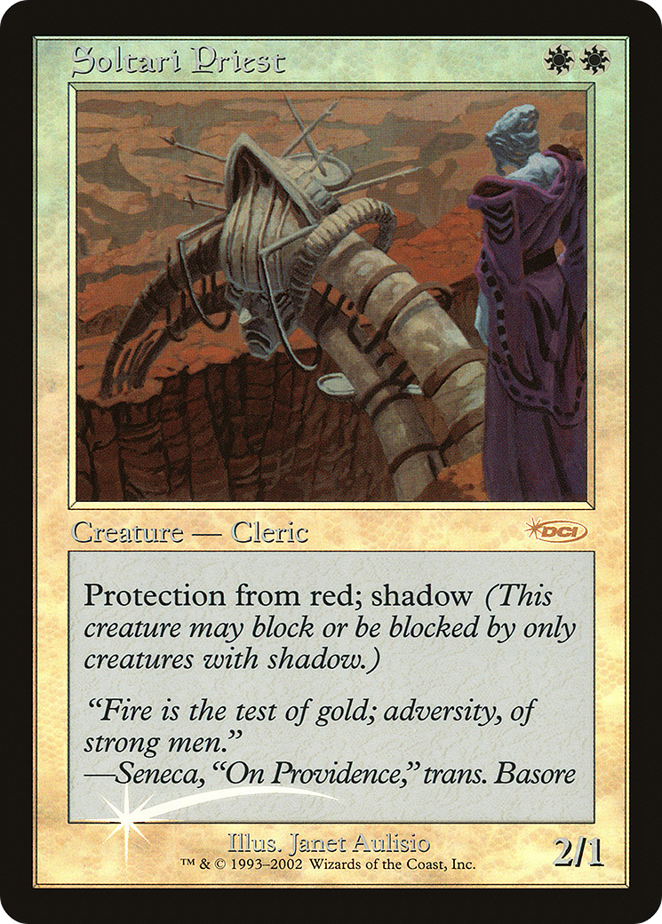 Soltari Priest (F02-001) - Friday Night Magic 2002 Foil - Premium MTG Single from Wizards of the Coast - Just $2.42! Shop now at Game Crave Tournament Store