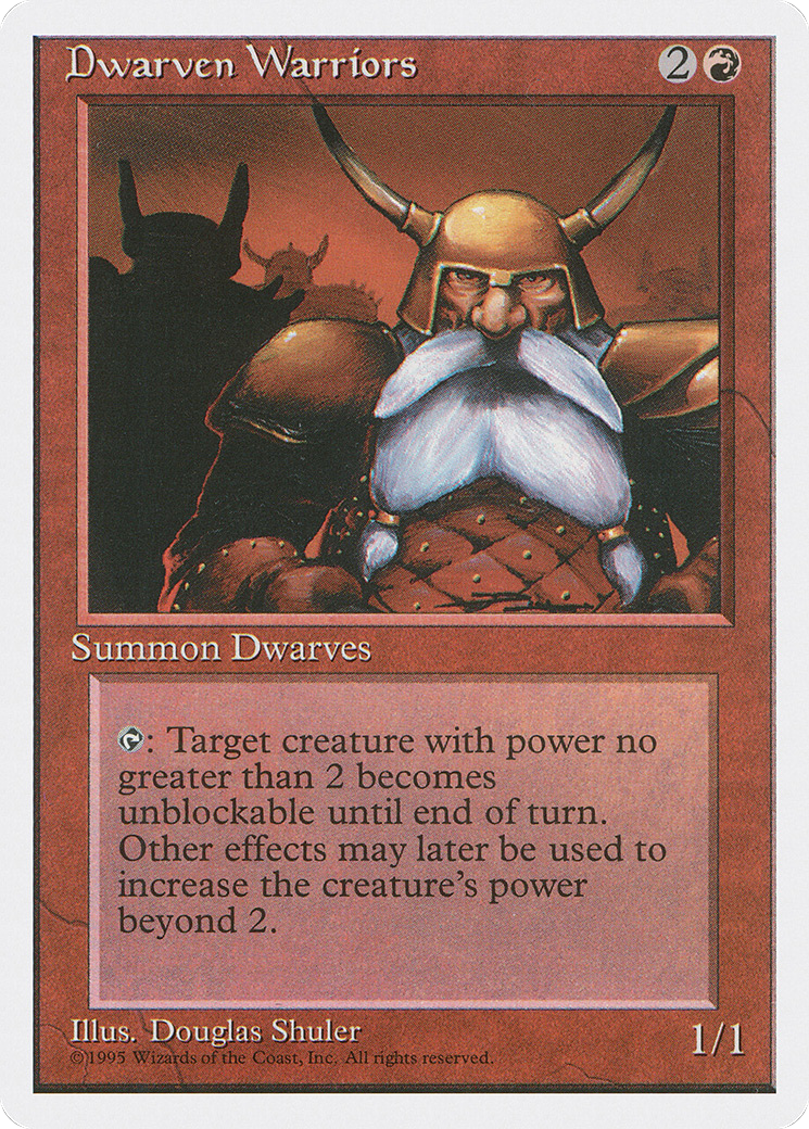 Dwarven Warriors (4ED-187) - Fourth Edition - Premium MTG Single from Wizards of the Coast - Just $0.08! Shop now at Game Crave Tournament Store