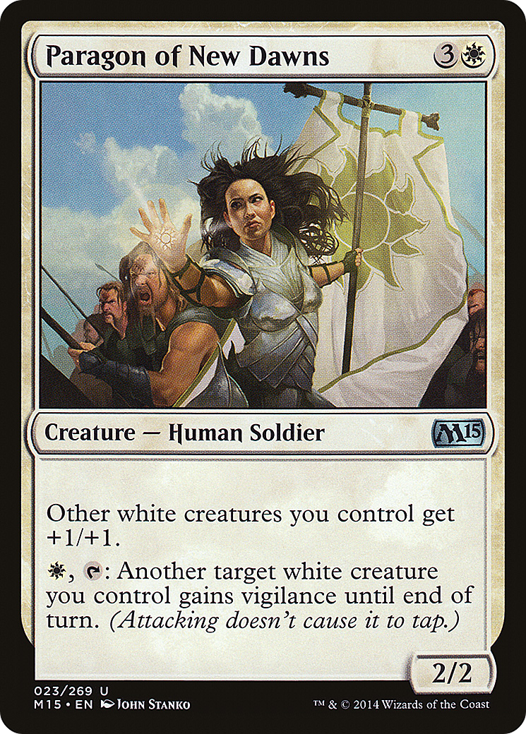Paragon of New Dawns (M15-023) - Magic 2015 Foil - Premium MTG Single from Wizards of the Coast - Just $0.43! Shop now at Game Crave Tournament Store