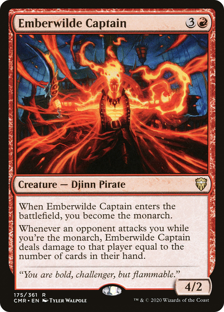 Emberwilde Captain (CMR-175) - Commander Legends - Premium MTG Single from Wizards of the Coast - Just $0.37! Shop now at Game Crave Tournament Store