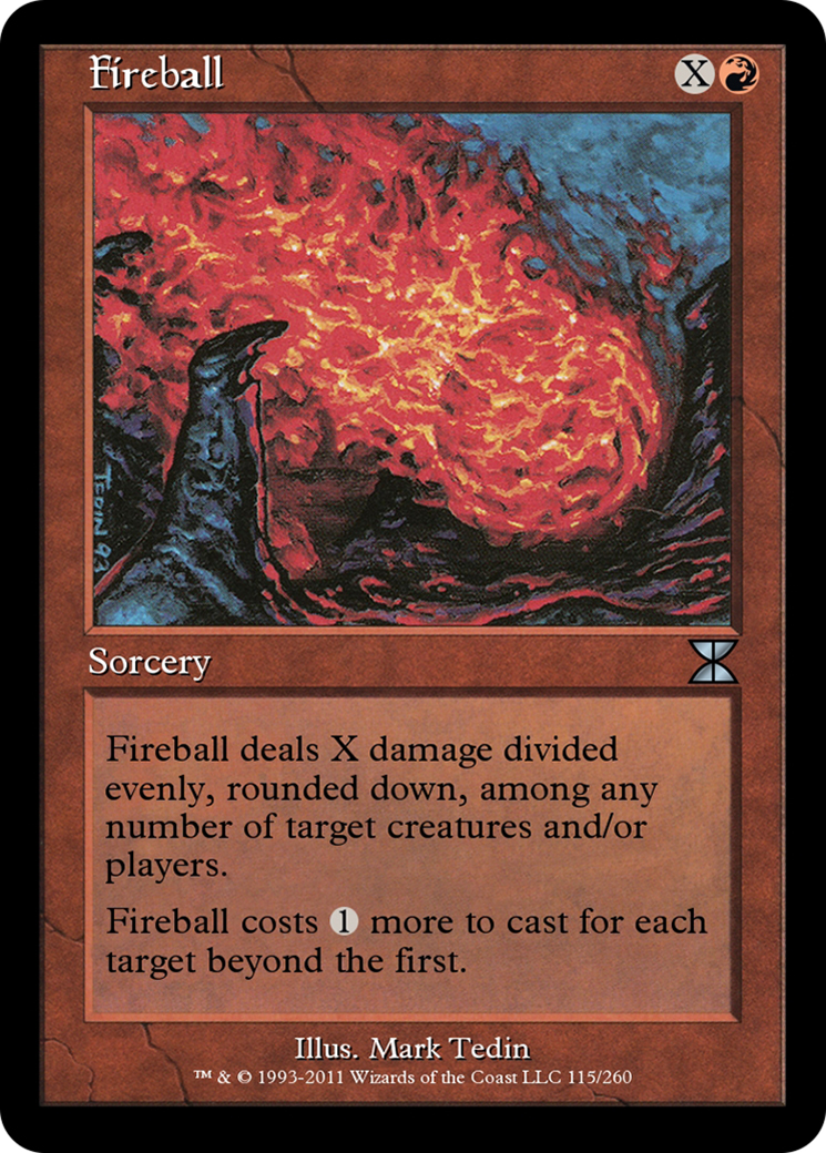 Fireball (ME4-115) - Masters Edition IV Foil - Premium MTG Single from Wizards of the Coast - Just $0! Shop now at Game Crave Tournament Store
