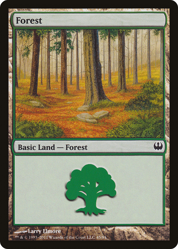 Forest (DDG-045) - Duel Decks: Knights vs. Dragons - Premium MTG Single from Wizards of the Coast - Just $0.13! Shop now at Game Crave Tournament Store