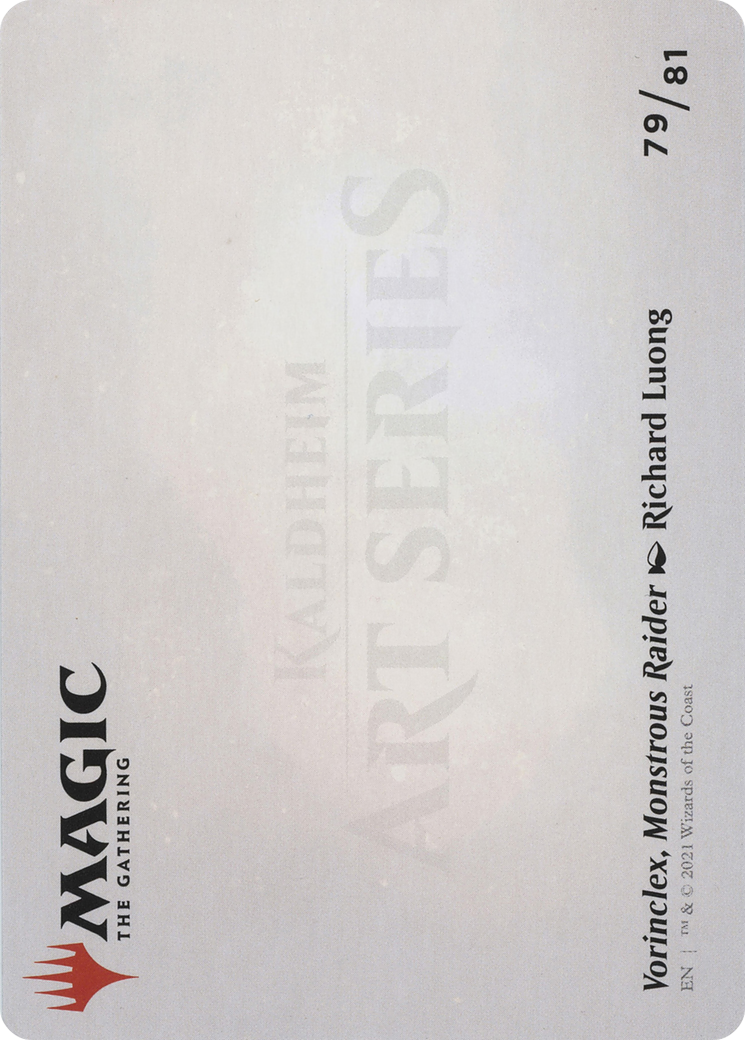 Vorinclex, Monstrous Raider // Vorinclex, Monstrous Raider (AKHM-079) - Kaldheim Art Series (Borderless) - Premium MTG Single from Wizards of the Coast - Just $0! Shop now at Game Crave Tournament Store