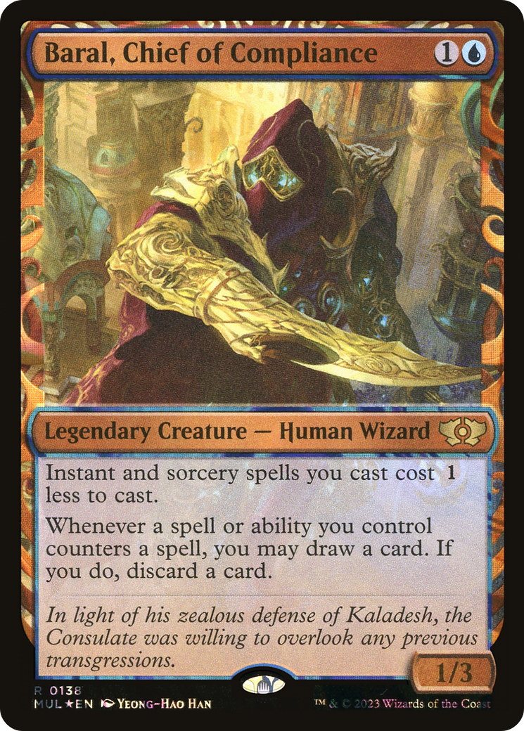 Baral, Chief of Compliance (MUL-138) - Multiverse Legends: (Showcase) Foil - Premium MTG Single from Wizards of the Coast - Just $3.64! Shop now at Game Crave Tournament Store