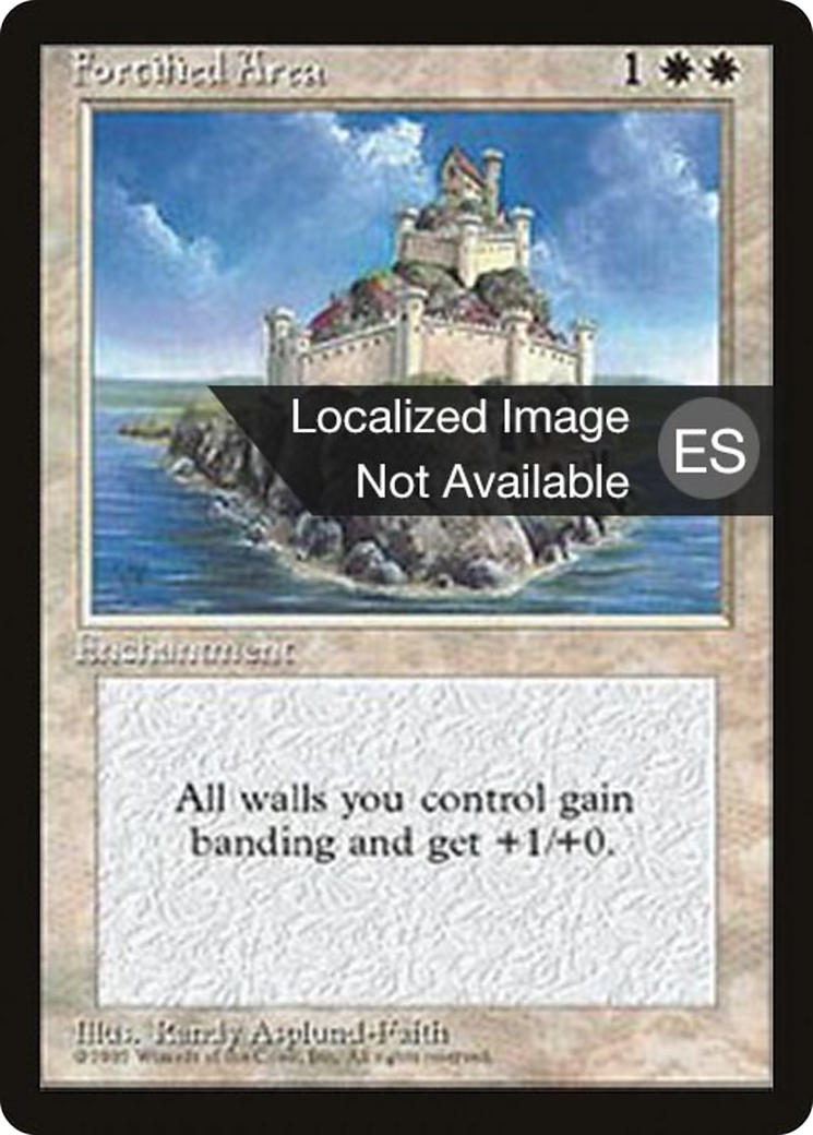 Fortified Area (4BB-026) - Fourth Edition Foreign Black Border - Premium MTG Single from Wizards of the Coast - Just $0.12! Shop now at Game Crave Tournament Store