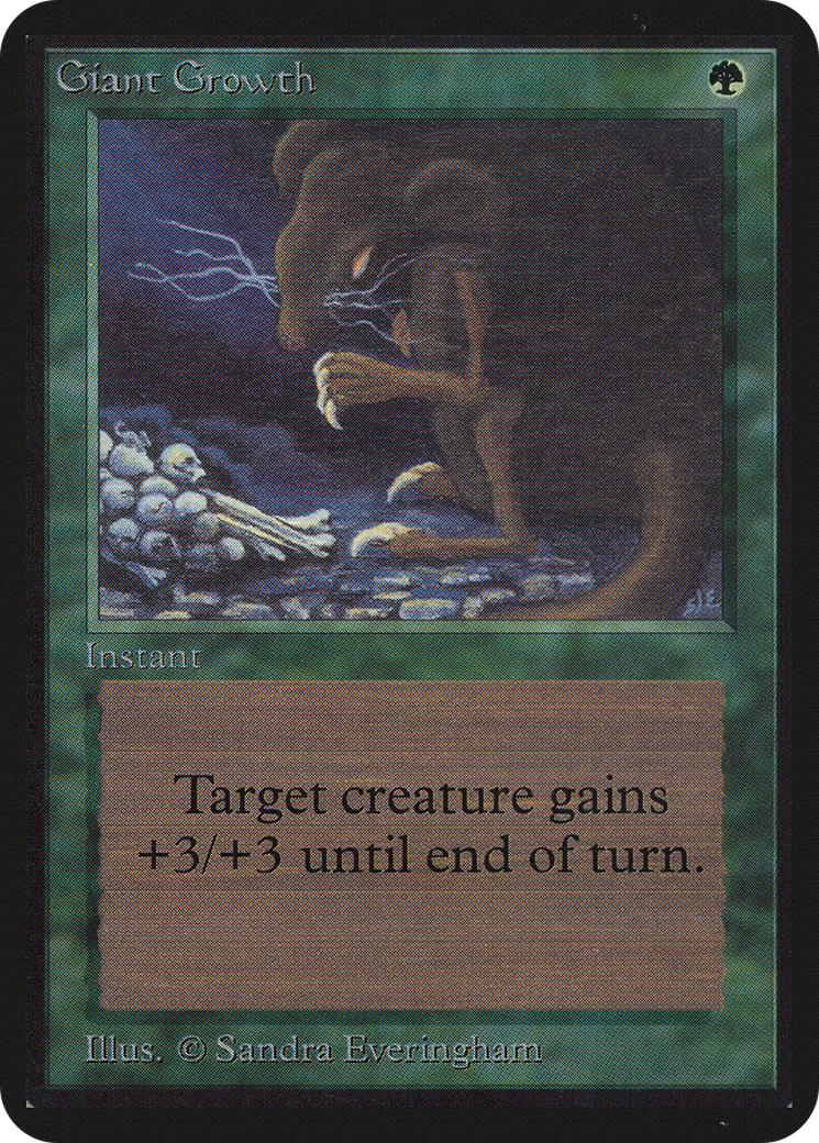 Giant Growth (LEA-197) - Limited Edition Alpha - Premium MTG Single from Wizards of the Coast - Just $9.65! Shop now at Game Crave Tournament Store