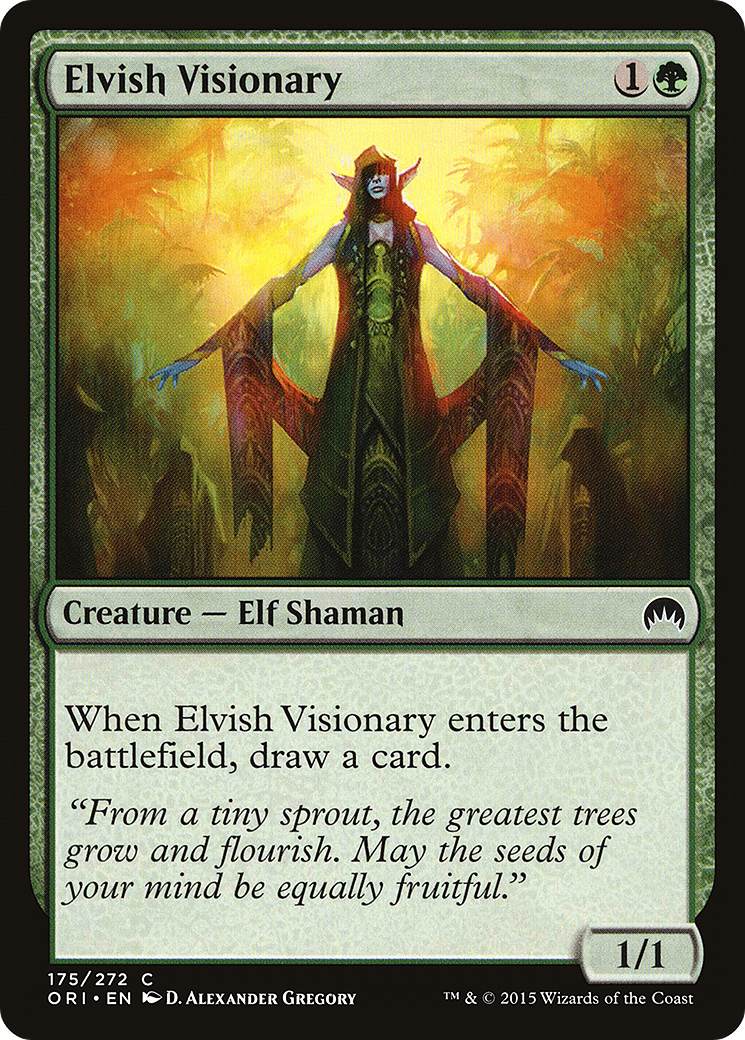 Elvish Visionary (ORI-175) - Magic Origins Foil - Premium MTG Single from Wizards of the Coast - Just $0.08! Shop now at Game Crave Tournament Store