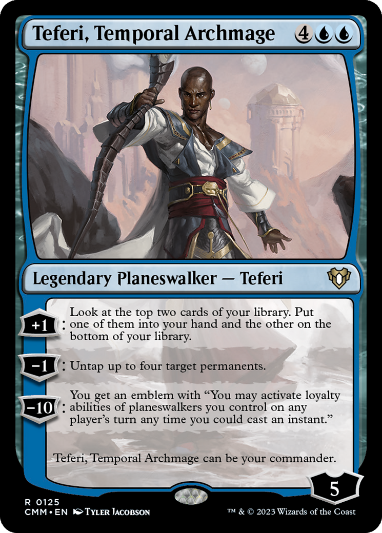 Teferi, Temporal Archmage (CMM-125) - Commander Masters Foil - Premium MTG Single from Wizards of the Coast - Just $0.37! Shop now at Game Crave Tournament Store