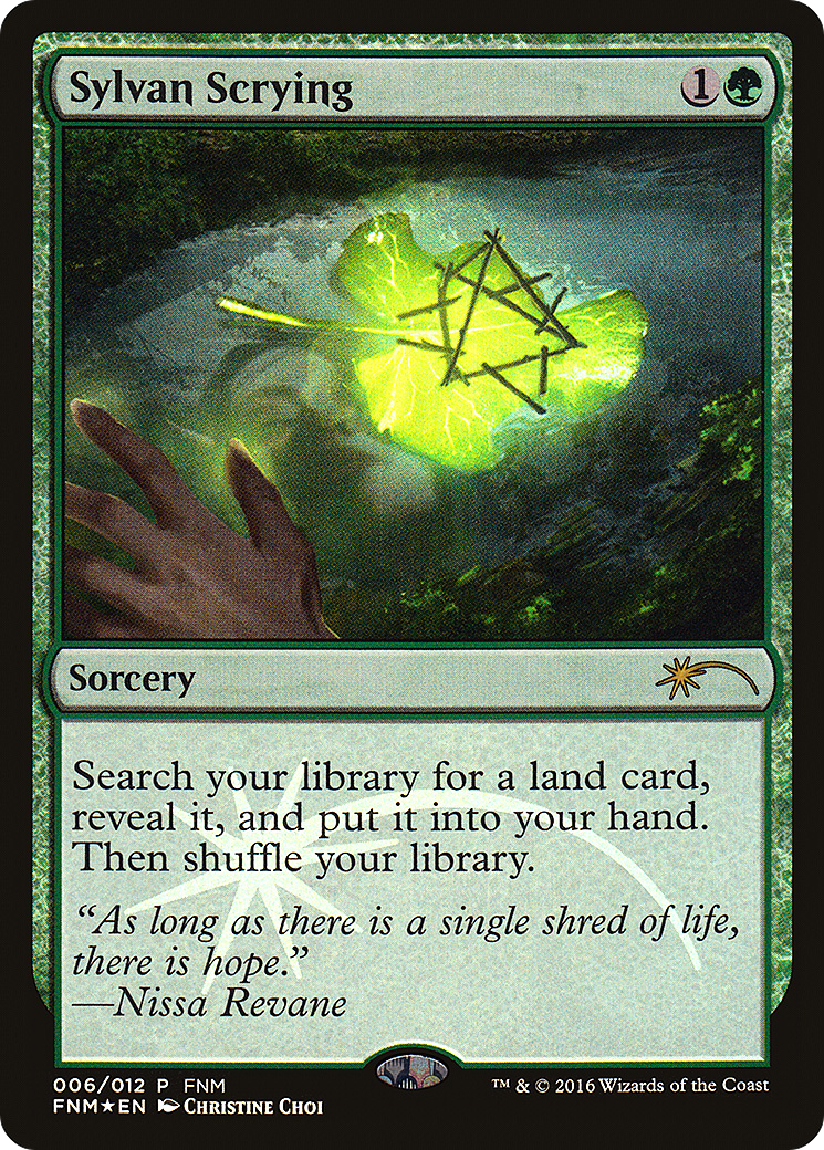 Sylvan Scrying (F16-006) - Friday Night Magic 2016 Foil - Premium MTG Single from Wizards of the Coast - Just $0.32! Shop now at Game Crave Tournament Store